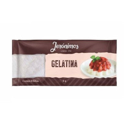 Folhas de gelatina 5x Jerónimos 9g