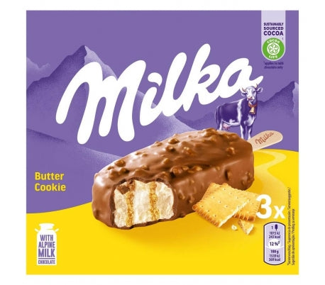 Gelado cookie 3x Milka