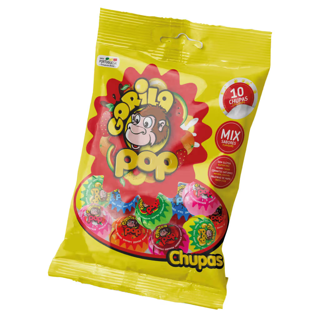 Chupa 10x Gorila Pop 90g