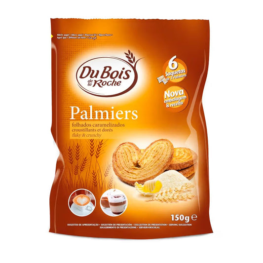 Bolacha Palmiers 6 saquetas de 3 bolachas duBoisdelaRoche 150g