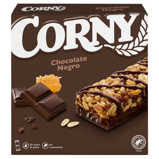 Barritas Chocolate Negro 6x Corny 120g