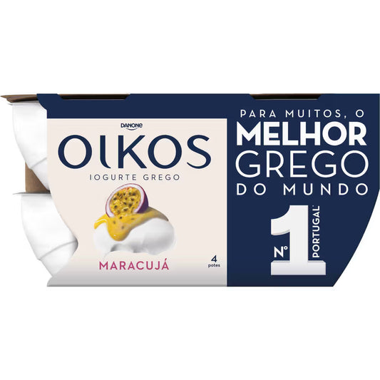 Iogurte Grego Maracujá Oikos 4x