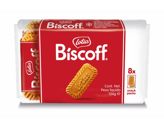 Bolachas biscoff 8x lotus doses 124g