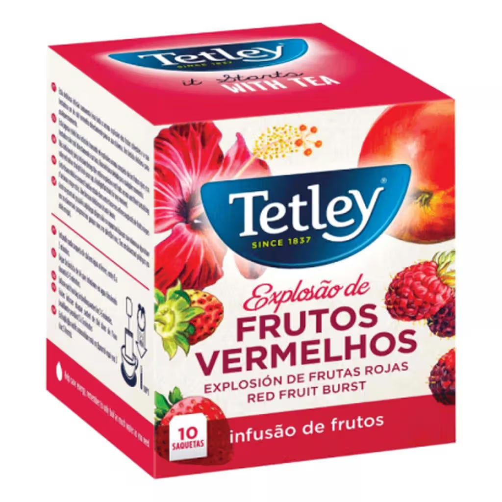Chá tetley frutos vermelhos 10saq.
