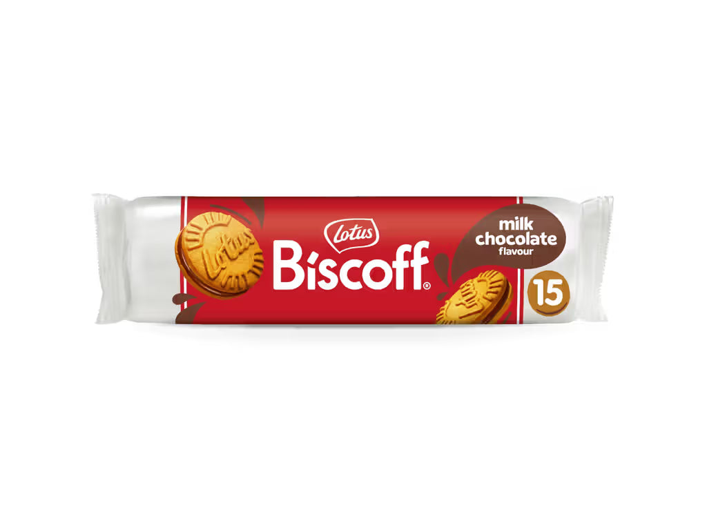 Bolachas biscoff recheio milk chocolate lotus 150g