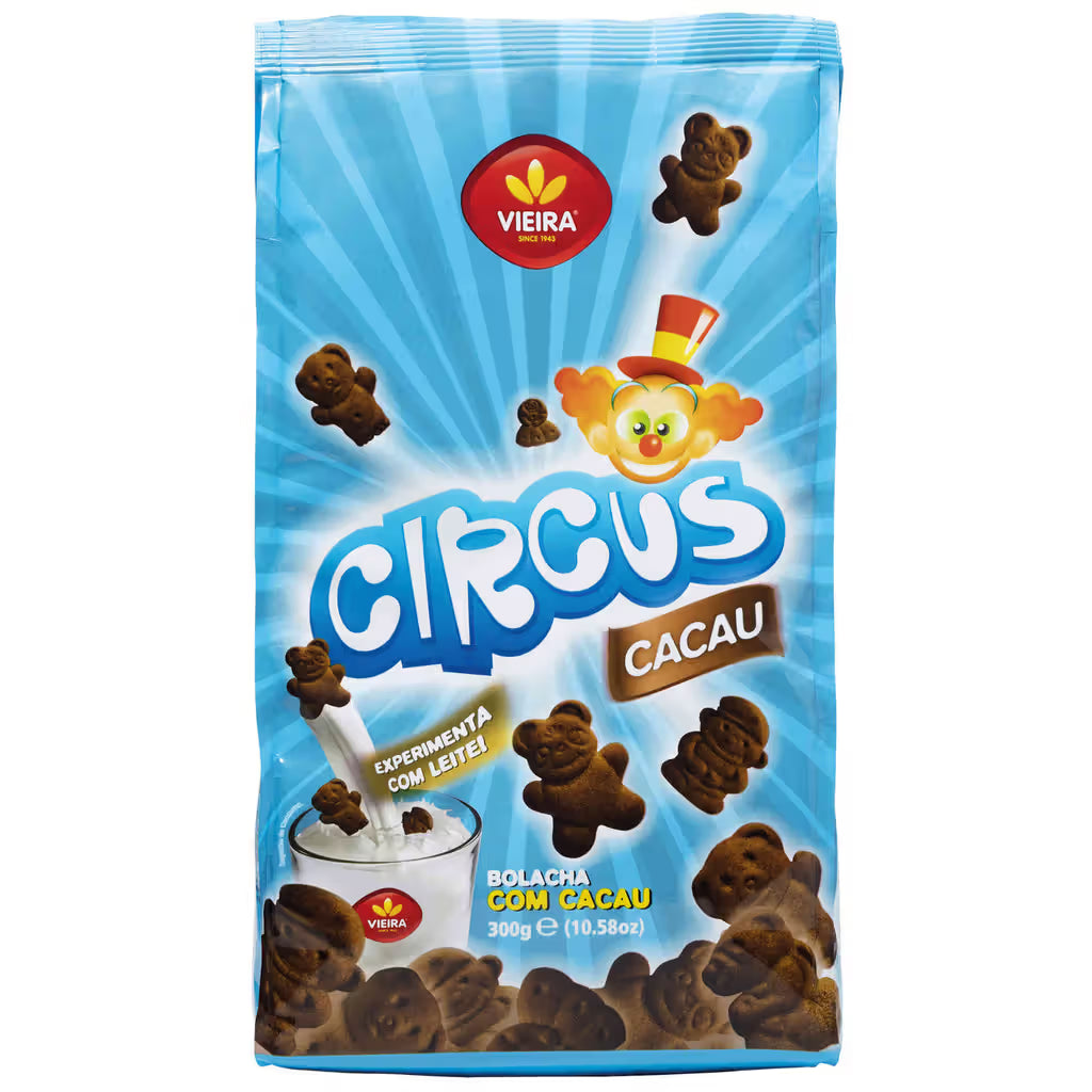 Bolachas cacau circus vieira 300g