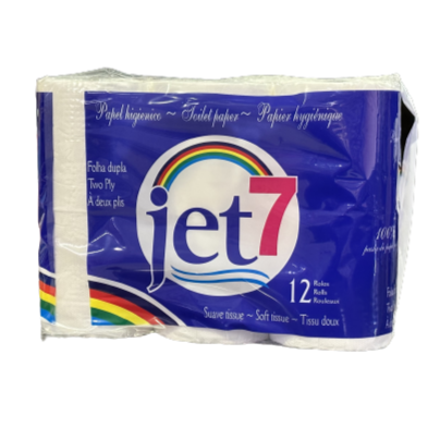 Papel higienico 12x jet7 folha dupla