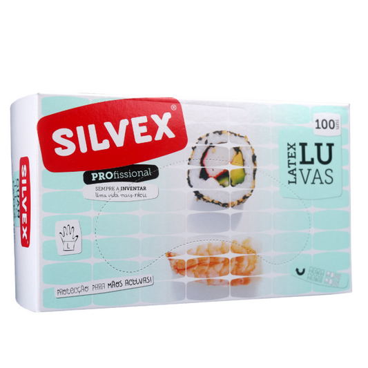 Luvas Latex Silvex 100x