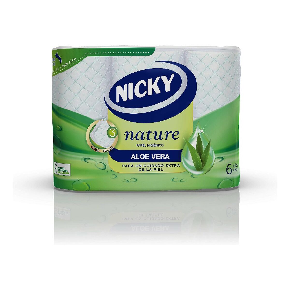 Papel higienico aloe Vera 6x nicky