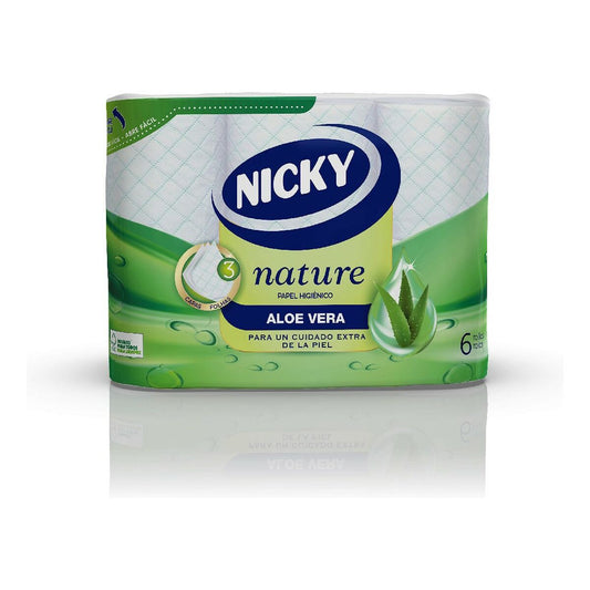 Papel higienico aloe Vera 6x nicky