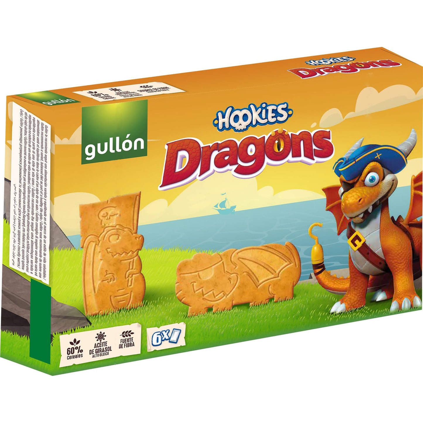 Bolachas Dragons Gullon 6x