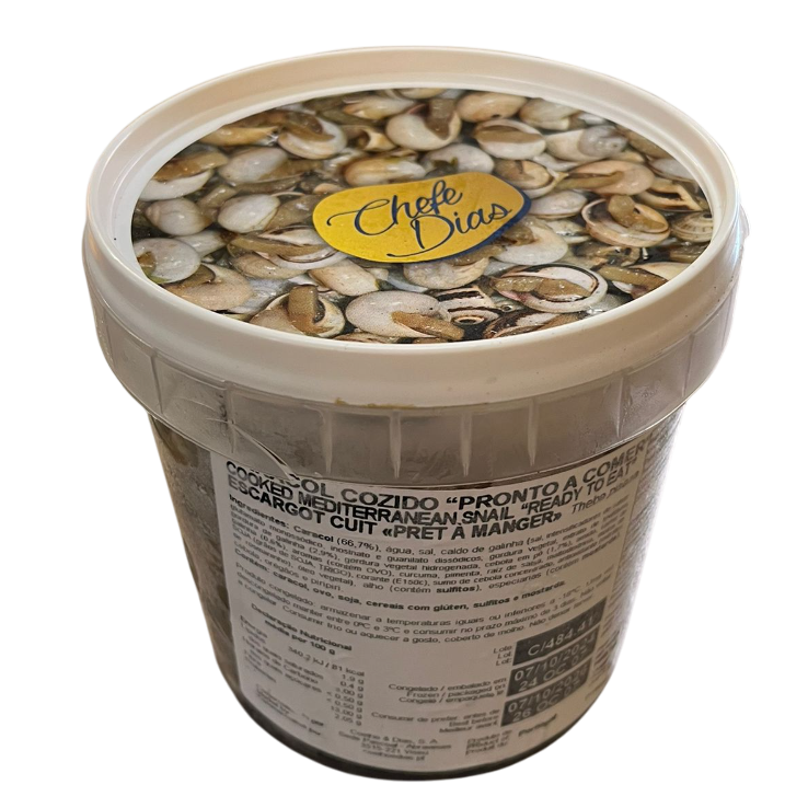 Caracois Cozidos Pronto a comer Chefe Dias