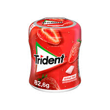 Chicletes de Morango s/açucar Trident 58x