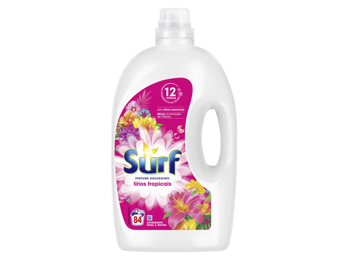Detergente Roupa Lirios Tropicais Surf 84dias