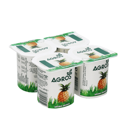 Iogurte Aroma Ananás 4x