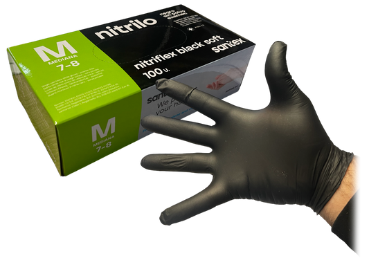 Luvas Nitrilio s/pó 100x