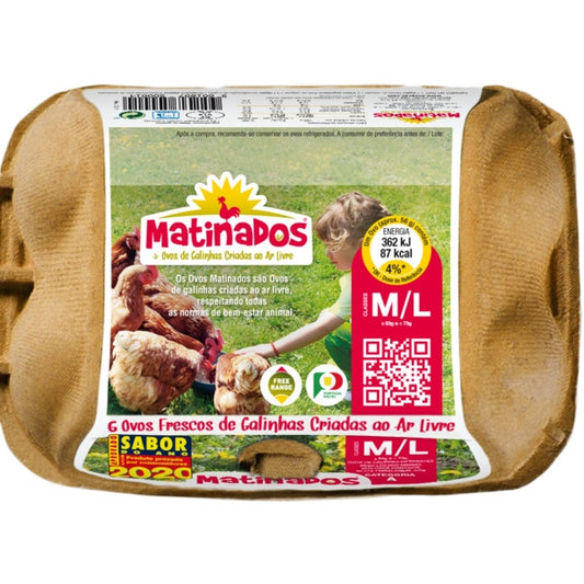 Ovos Frescos Matinados M/L 6x