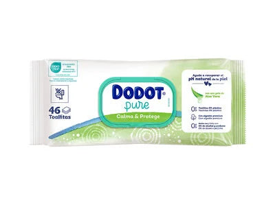Toalhitas Dodot Pure Calma e Protege 46x