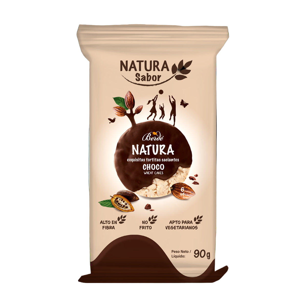 Tortitas Natura choco 7x Berdé