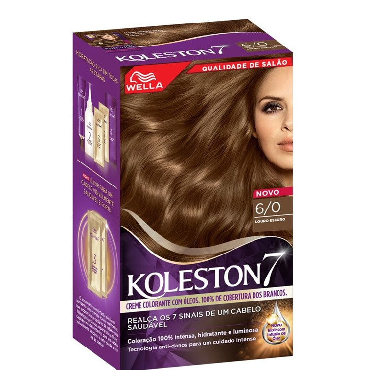 Tinta cabelo 6/0 Louro Escuro koleston wella