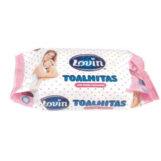 Toalhitas com creme amaciados Lovin 72x