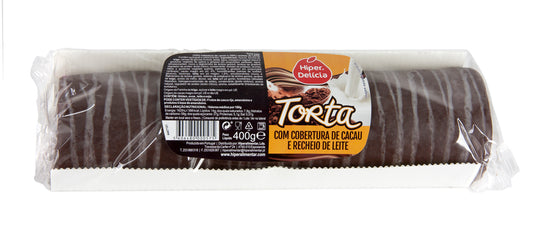 Torta Familiar recheio Cacau e avelã Hiper Delicia 400g