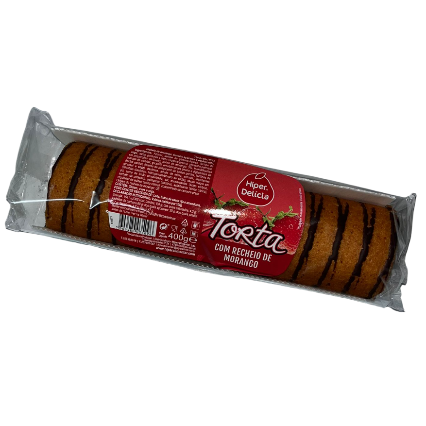 Torta Familiar recheio Morango Hiper Delicia 400g