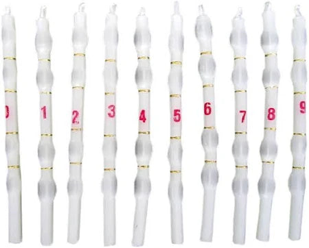 Vela de aniversário 0 a 9