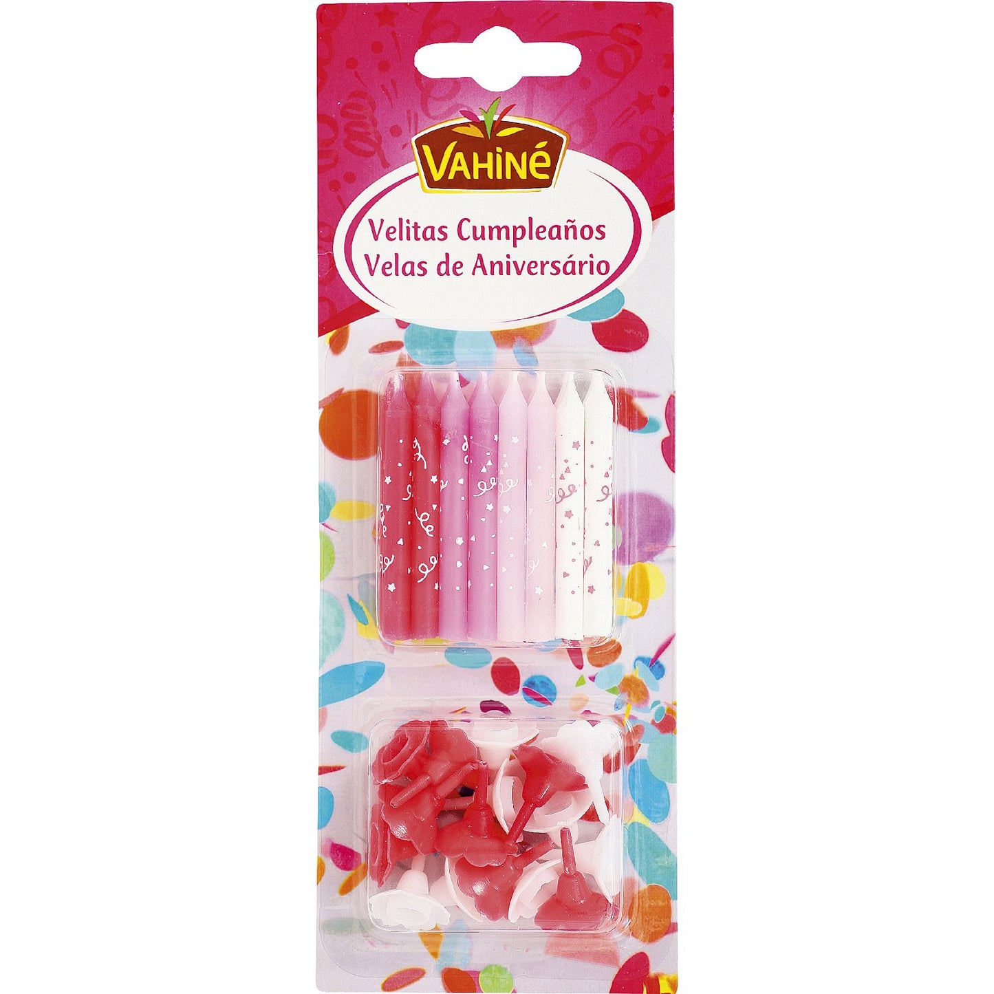 Velas Aniversário Azuis e Brancas Vanhine