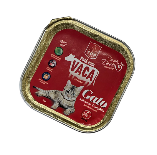 Comida Gato Pate com Vaca Top 100g