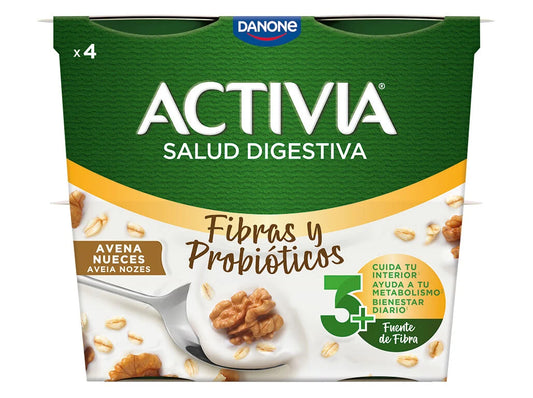 Iogurte Aveia e Nozes Activia Fibras e Probióticos 4x