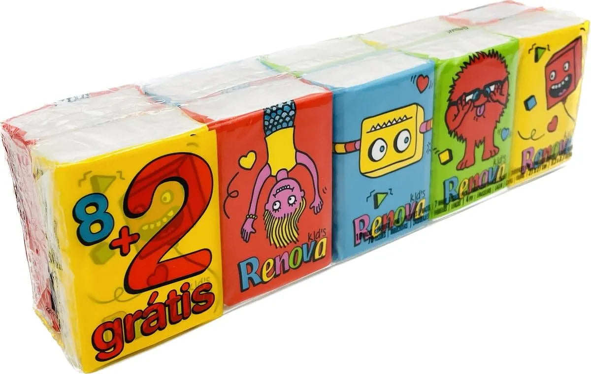 Lenços Kids Renova 10x