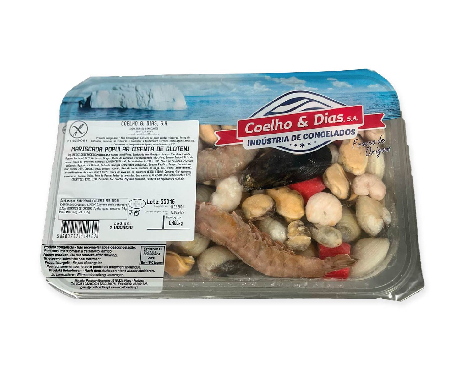 Mariscada Pop s/gluten Coelho e Dias 400g