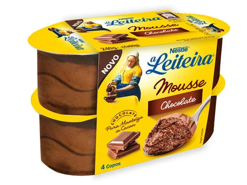 Mousse de Chocolate a Leiteira Nestlé 4x60g