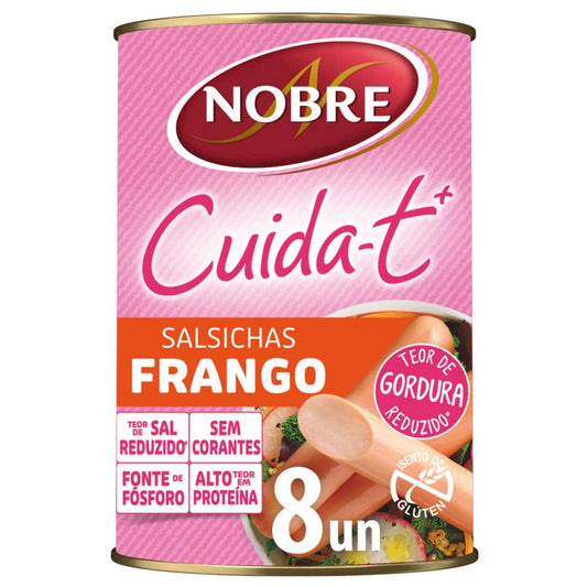Salsichas 8x nobre frango 350g
