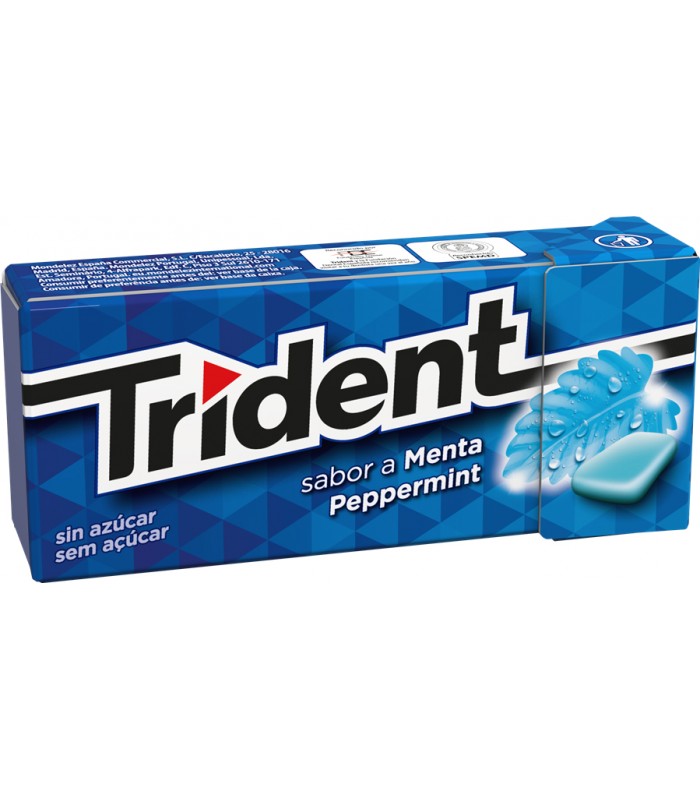 Chicletes Menta s/açucar Trident