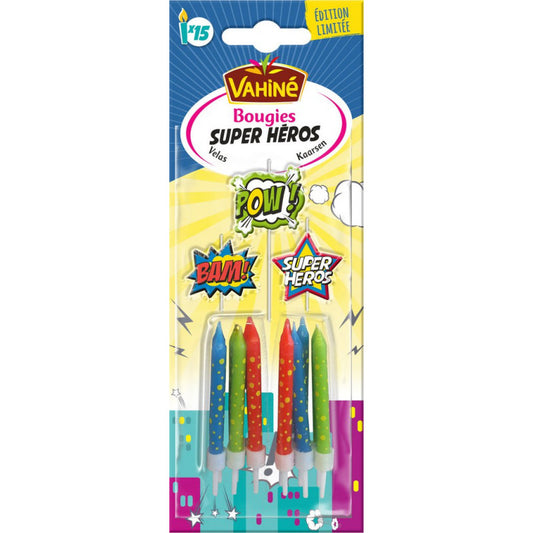 Velas Aniversário Super Herois Vanhine